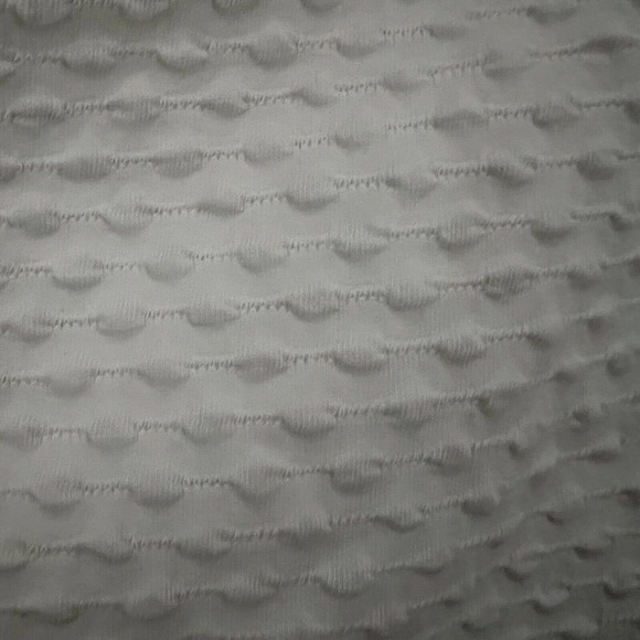 BP NWT Lettuce Hem Textured Stretch Off Shoulder Top Off White Sz 1X Cropped - Picture 6 of 7